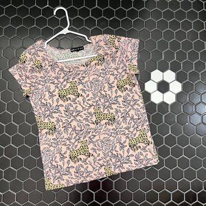 Anthropologie Selva Delfina Balda Pink Tiger Tee